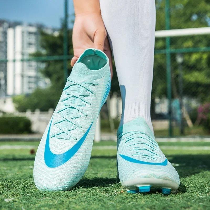 New Soccer Shoes Society Non-Slip Football Field Boots Training Match High-quality Unisex Teenagers Sneakers Chuteira De Campo
