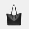 Large capacity solid color simple portable women's bag commuting shoulder large bag going out storage tote mother and child bag