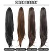 Suche Synthetische Perücke Damen Gerade Pferdeschwanz Haarverlängerung Perücke Kleiner Clip-in Stil Mittellang Gerader Pferdeschwanz