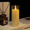 Acrylic Bullet-Shaped Remote-Controlled Flameless Candle Lamp