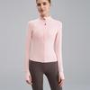 Nude Feel Women's Slim Fit Long Sleeve Yoga Jacket: Stand Collar, High-End Autumn/Winter Fitness Apparel