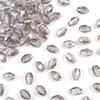 50pcs/lot 6x8mm Multicolor Oval Crystal Beads Faceted Loose Spacer Glass Rice Beads For DIY Charm Bracelet Earrings Accessories