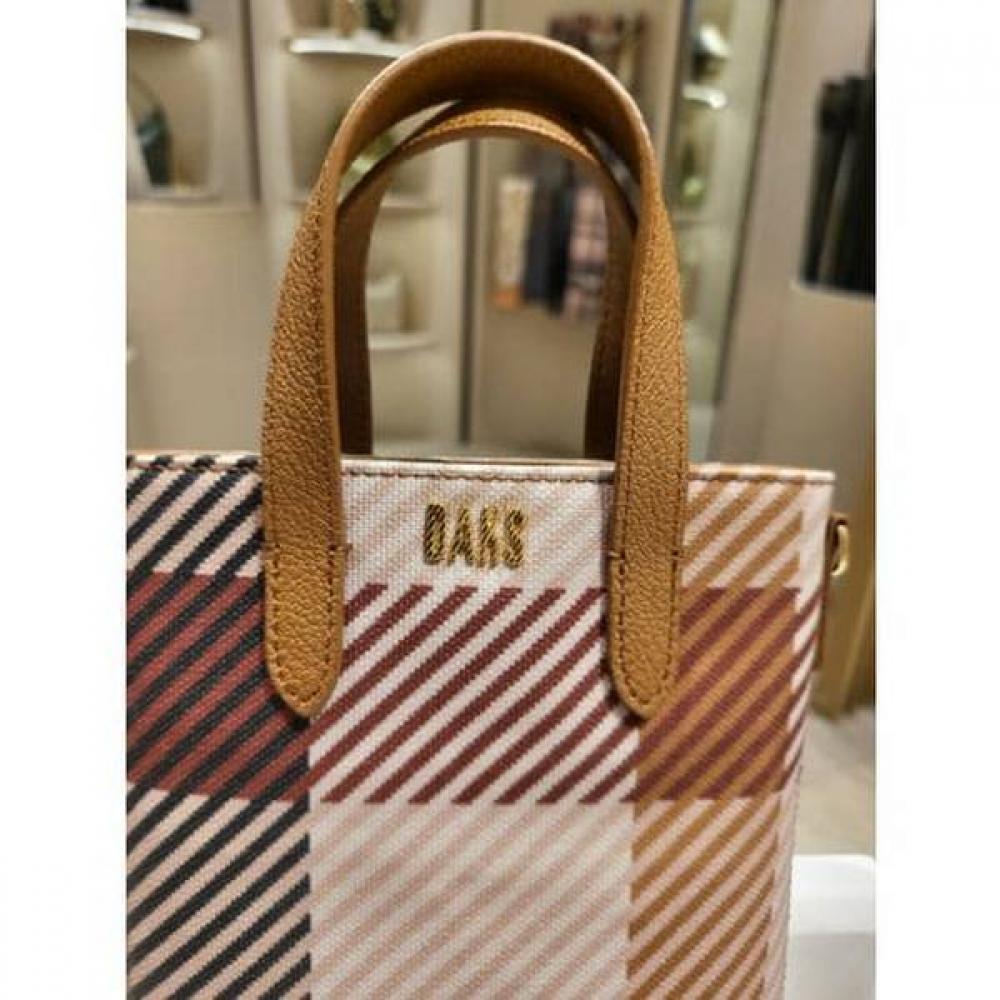 Daks Brown House Check Mini Crossbody Bag Dcwa4f501w2