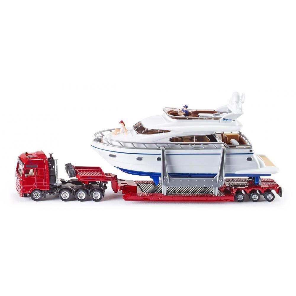 SIKU 1:87 SCALE LOW LOADER TRANSPORTER WITH YACHT - Image 4