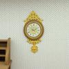 1:12 Scale Dollhouse Wall Clock European Style Doll Accessories Miniature Wall Clock  Home Decor