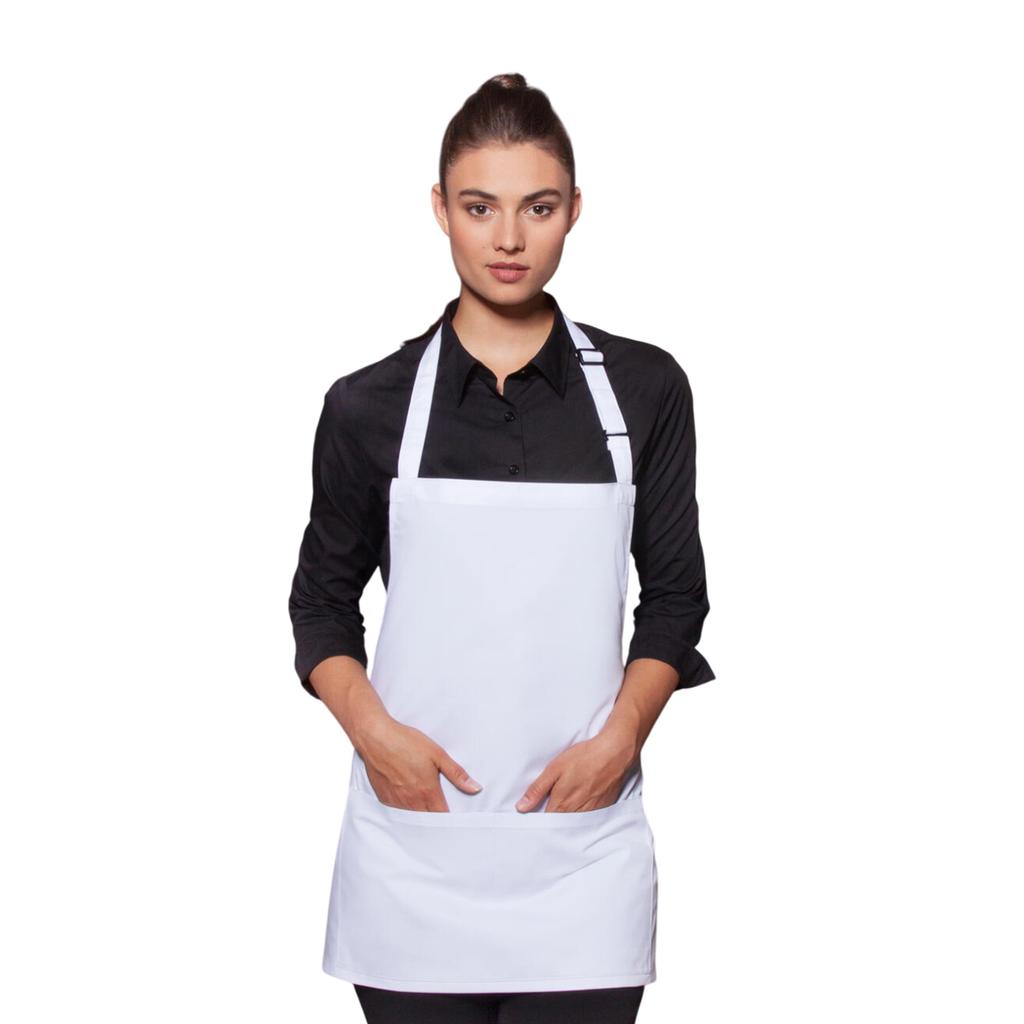 Womens/Ladies Short Pocket Bib Apron