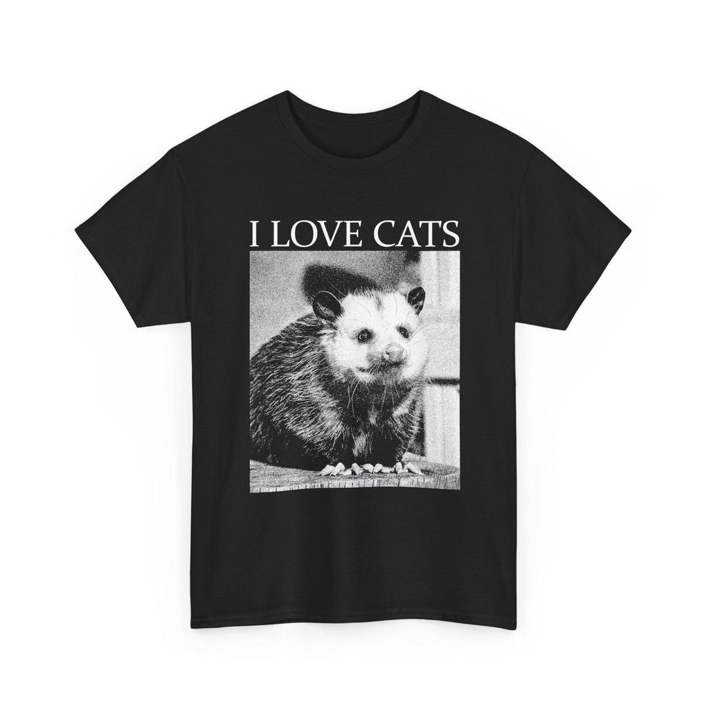 I Love Cats Opossum T-Shirt