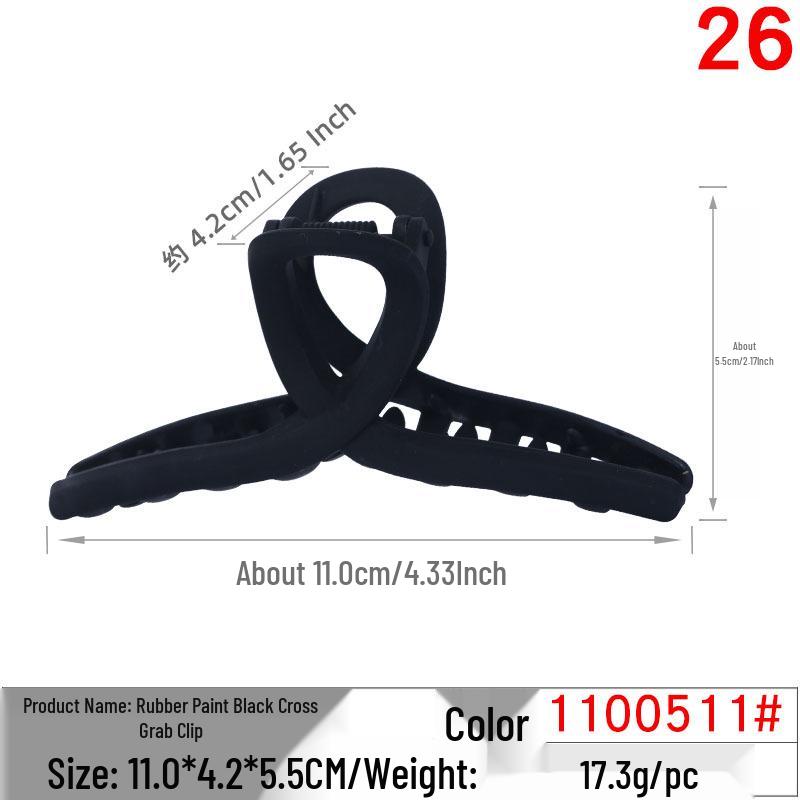 High-Quality Versatile Cross Claw Hair Clip – Stylish Large Ribbon Accessory