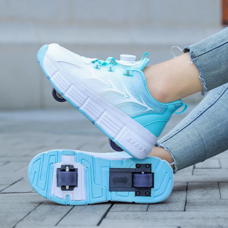 Unisex Double-Wheel Roller Shoes 40