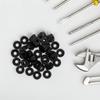 50Pcs Curved Washers for Walkers Plastic Saddle Spacers Walker Replacement Parts Enhanced Friction Noise-Free Mobility Aid