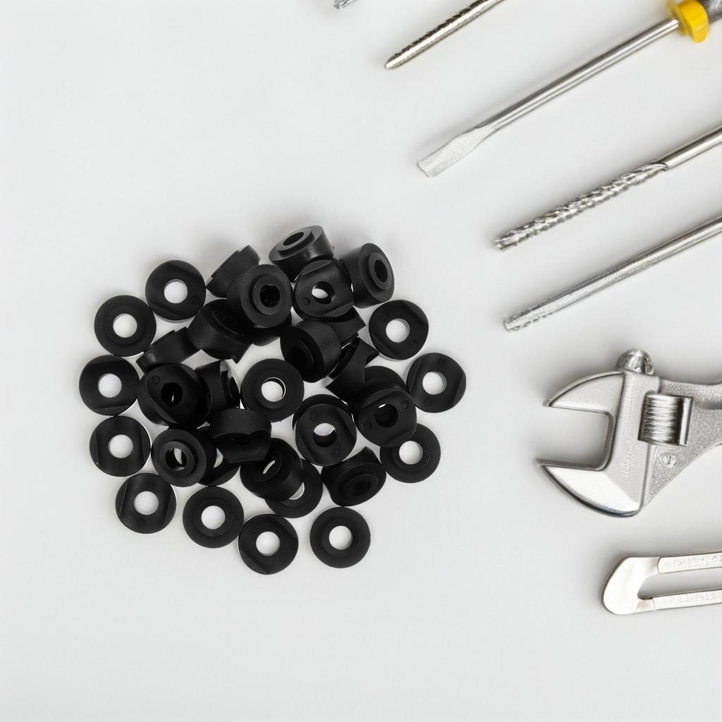 50Pcs Curved Washers for Walkers Plastic Saddle Spacers Walker Replacement Parts Enhanced Friction Noise-Free Mobility Aid