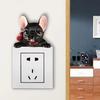 Creative Resin 3D Switch Stickers Living Room and Bedroom Wall Cartoon Switch Wall Stickers Decoration Protector Cover DIY