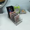 Clear 7-Grid Makeup Organizer Display Box for Eyeshadow Palette and Powder Compact Storage