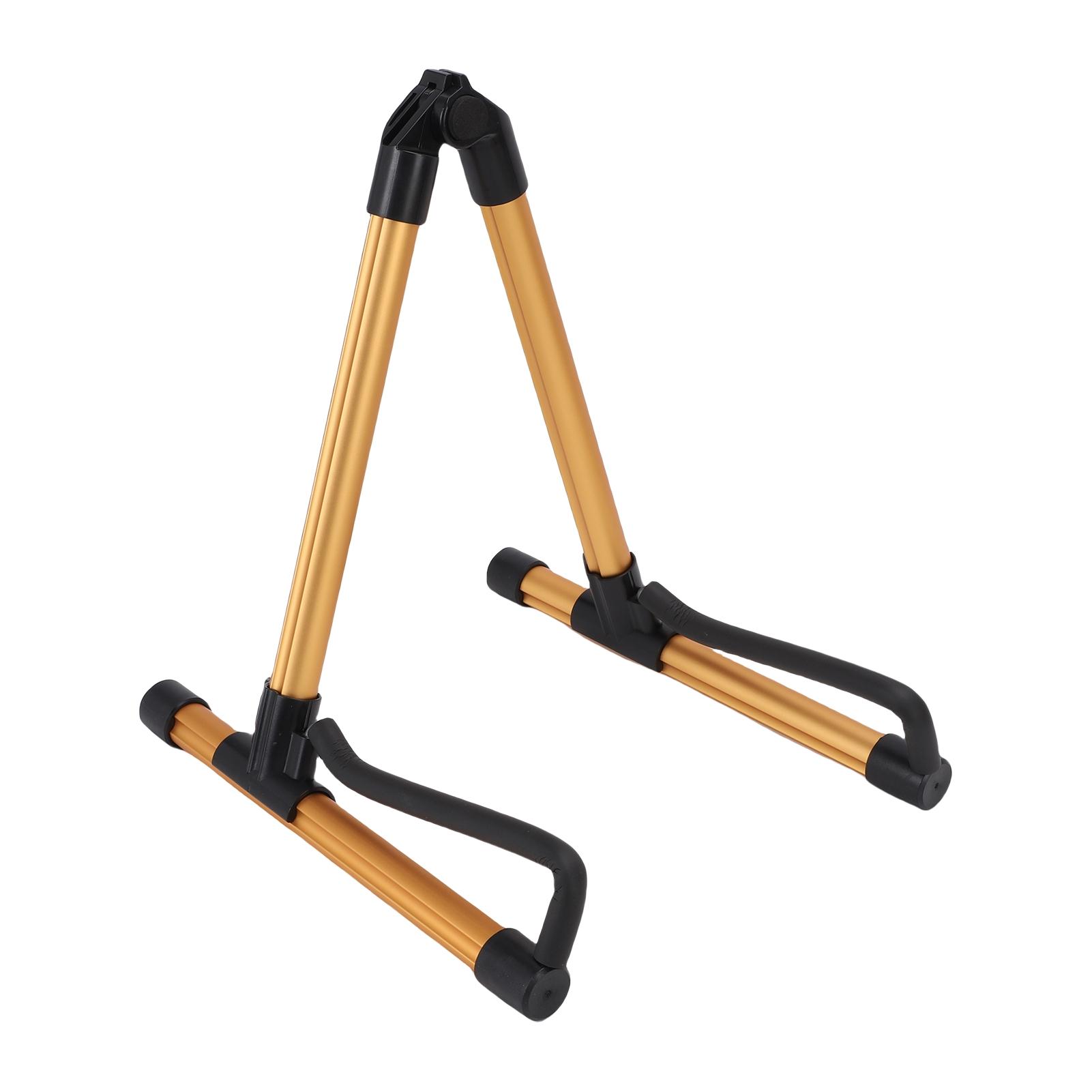

Guitar Stand Aluminum Alloy Stable High Loading Bring Foldable Floor Guitar Holder for Violin Ukulele