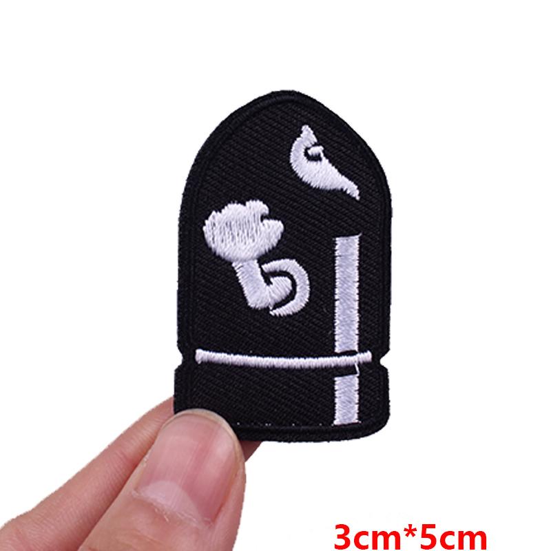 Cute Ghost/Cat Embroidered Patch Cartoon Animal Patch Iron On Patches For Clothing Thermoadhesive Patches For Clothes Jacket DIY