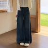 White Jeans for Women, New Spring Style, Plus Size for Chubby Girls, Pear-Shaped Body, High-Waisted, Slimming, Loose Wide-Leg Pants