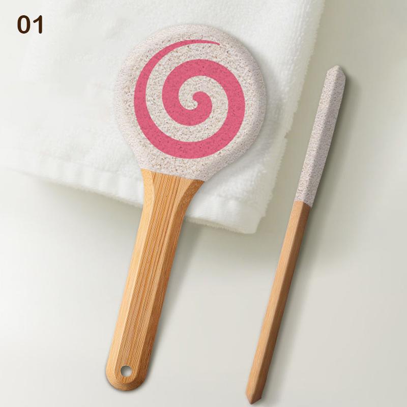 1 Pcs Professional Files Double Sided Foot File Callus Remover For Feet Wooden Pedicure Grater To Smooth Hard Coarse Tough Skin