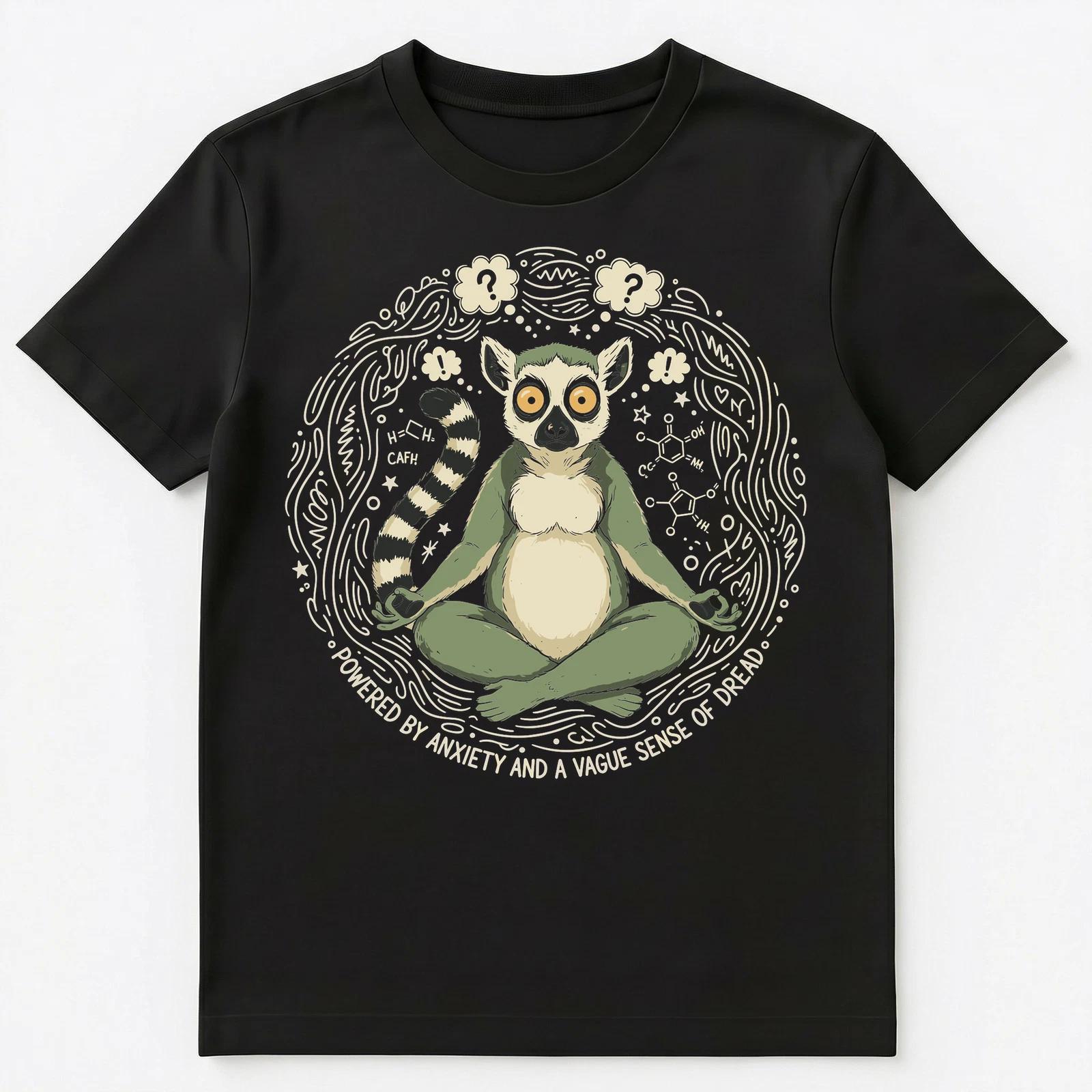 Zen Lemur Anxiety Humor Apparel Unisex T-Shirt S