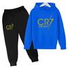 Ronaldo CR7 Imprimat Idol Fotbal Îmbrăcăminte Hanorac Copii Set 2 Bucăți Costum Pantaloni Copii Băieți Trening Îmbrăcăminte Fete Treninguri Sport