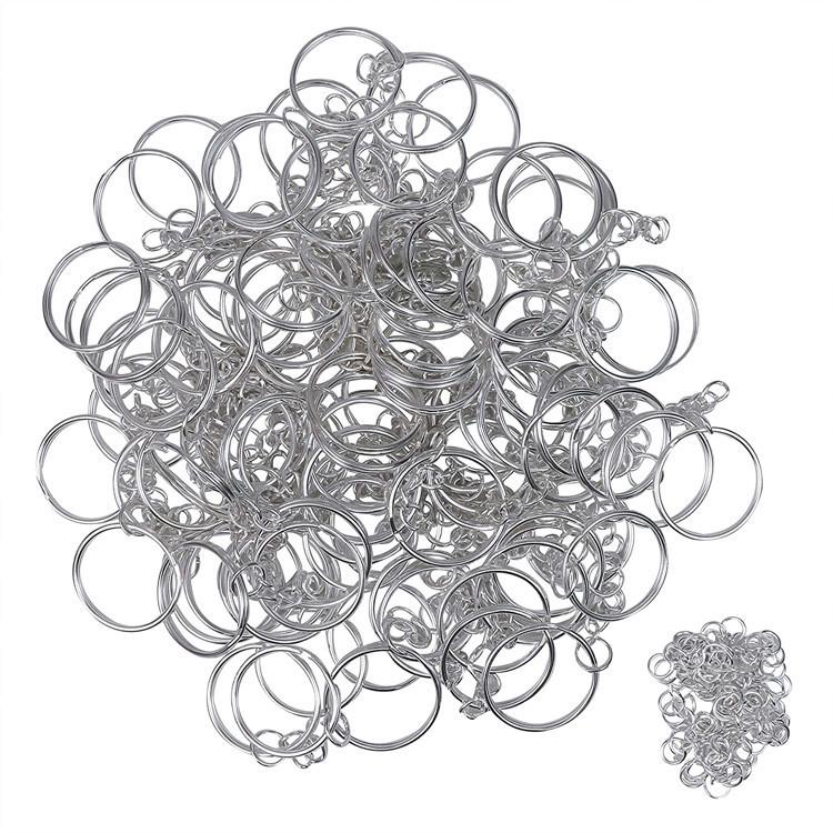 DIY Jewelry Keychain Kit with Extension Chain, Jump Ring, Keyring, and Bag Pendant Buckle