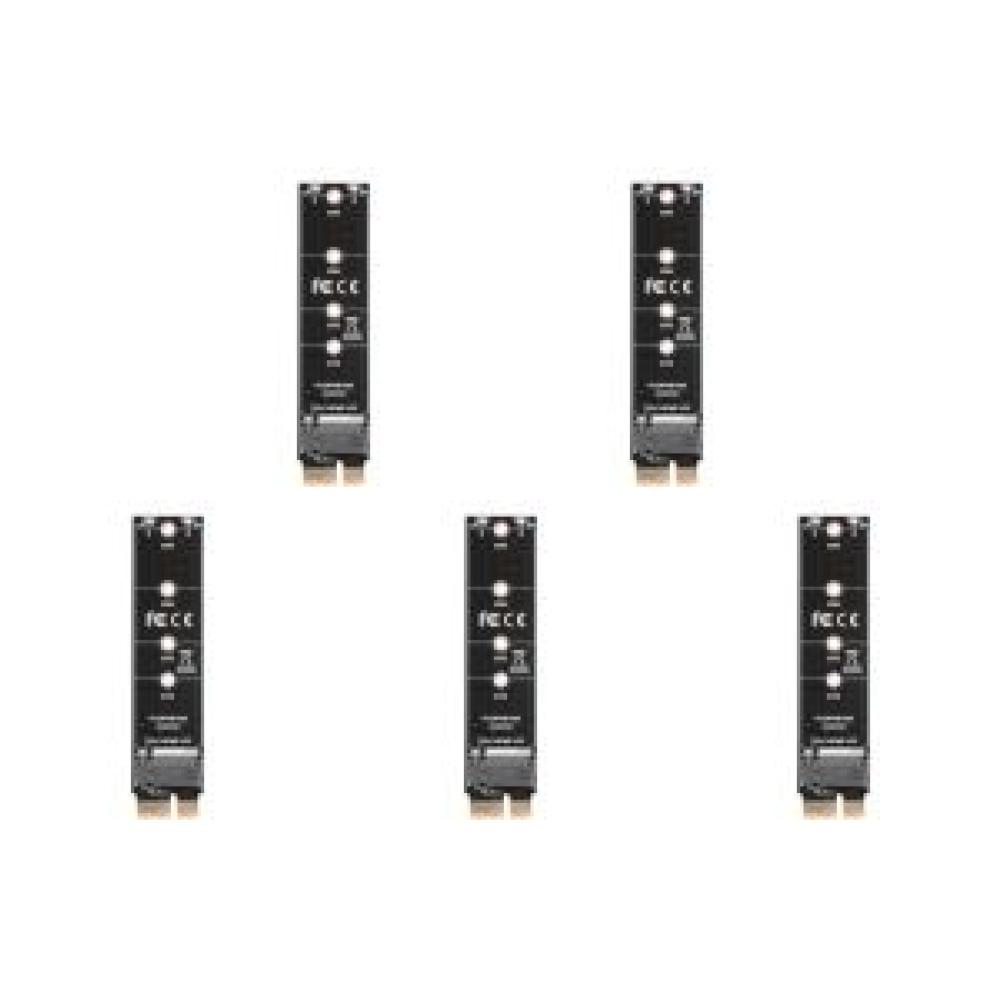 1/2/3/5Pcs NVME M.2 to PCI E3.0 1X High Speed Extension Adapter Card M Key NGFF Converter Card Module Converter Card