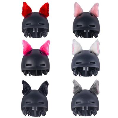 Motorcycle Helmet Hairy Cat Ears Detachable Motorcycle Accessories For Women Men Motorbike Bicycle Car Styling Decoration