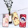 Brand P-peko Chan Lovely Girl Phone Case For Samsung S 24 Fe 25 Ultra Plus 20 Lite 21 30 22 23 24 22 Ultra 5G Fundas