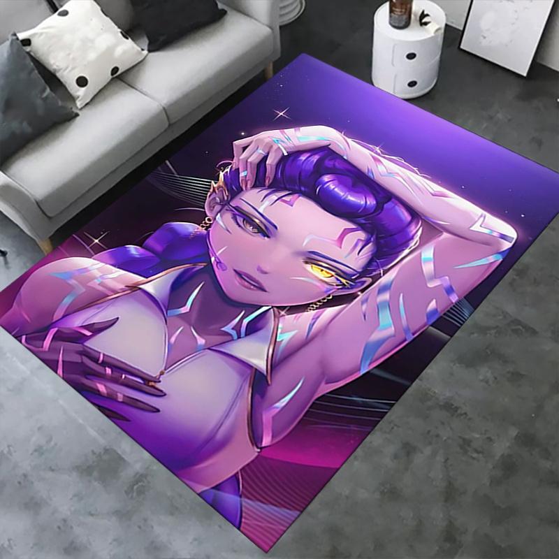 K-pop Charming Purple Fantasy Office Chair Mat: Perfect for Home Decor, Office Use, and Gift Giving