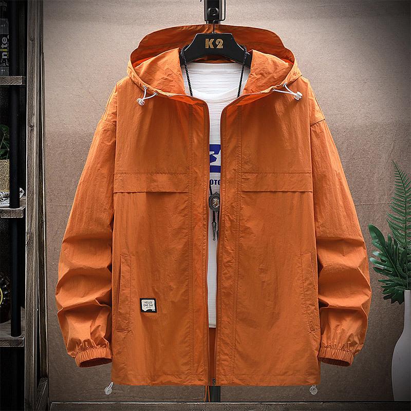Sonnenschutzkleidung für Herren, Sommer-Eisseide mit zusätzlichem Fett, Übergröße, übergewichtige Herren, dünne, atmungsaktive Outdoor-Jacke