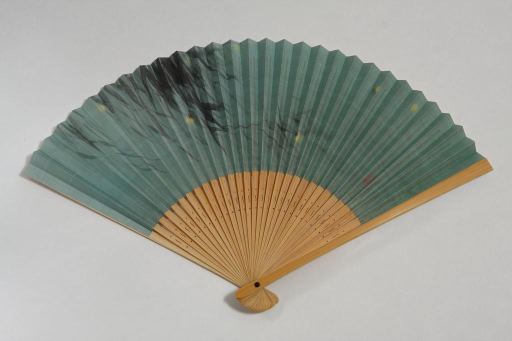 Kyoto Fan with Fan Presentation Made in Japan [Hasegawa] Men's Bag, Box, (Fireflies/Green)