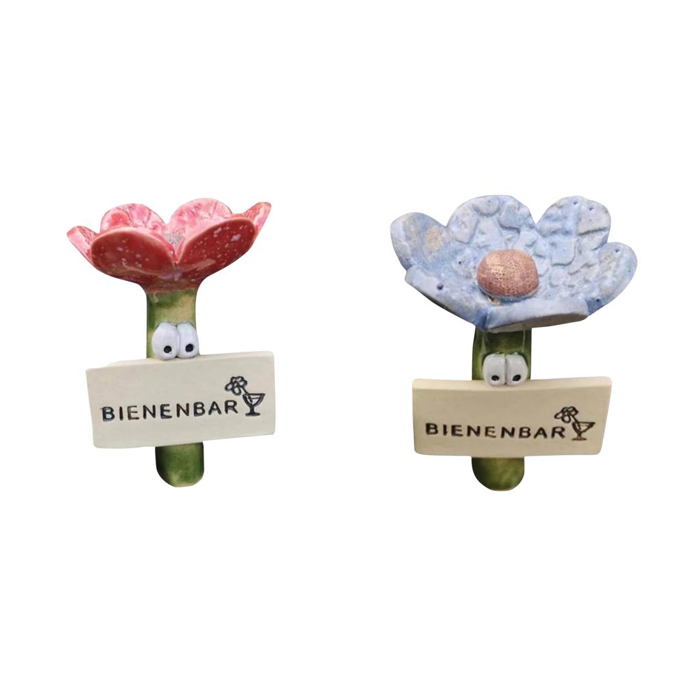 Insect Drinker Resin Simulated Flower Shaped Insect Drinking Tool Bee Drinkers Butterfly Drinking Cups for Wild Bees and Insects