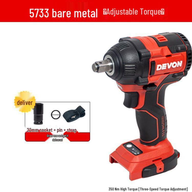 Dayou 5733 Electric Wrench - 350 Large Torque, Lithium Battery, Auto Repair Tire Impact Tool