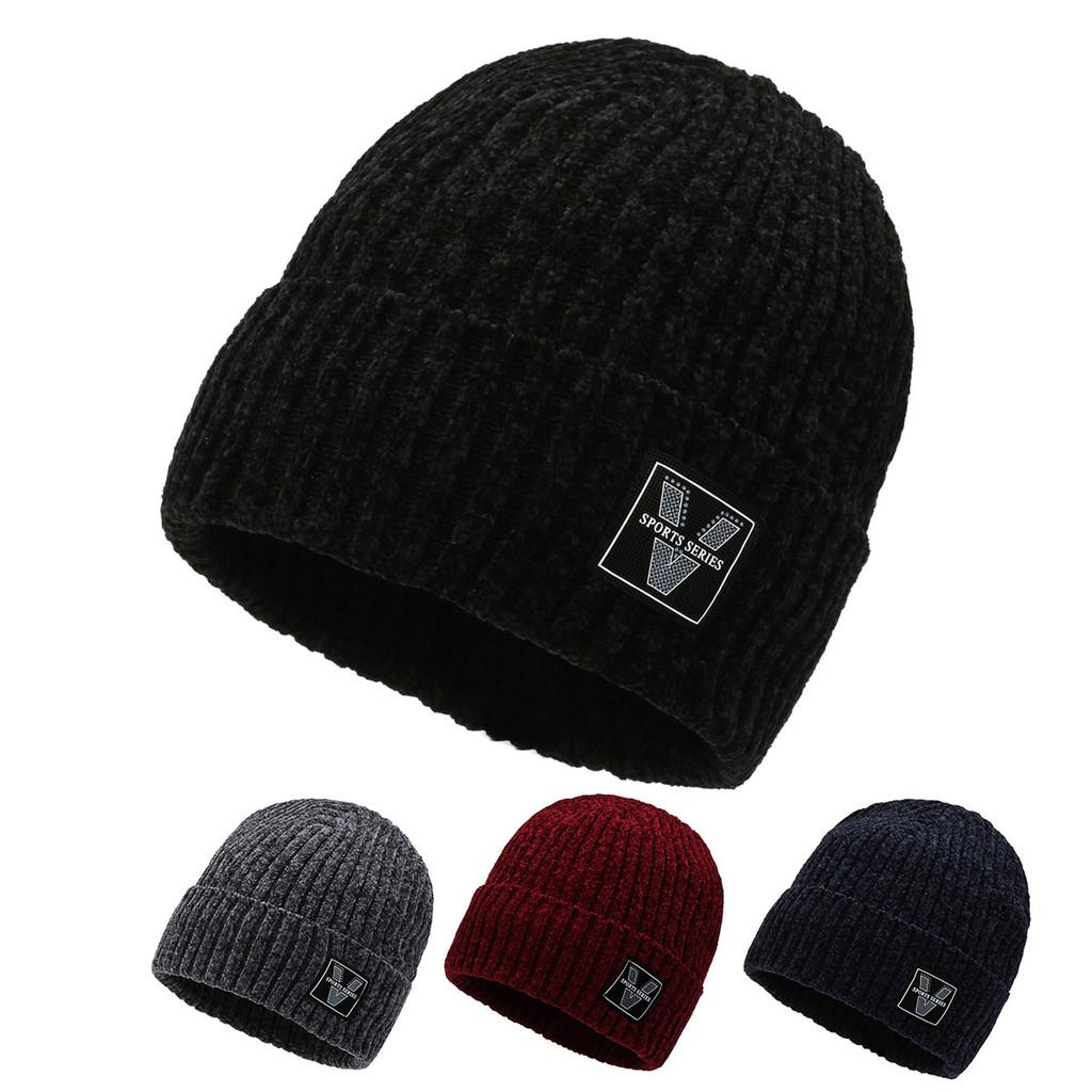 Cap Beanie Winter V Letter Knitted Hat Winter Protection Caps Gifts Outdoor