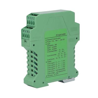 24V DC Signal Isolator 2 In 4 Out Direct Current Signal Conditioner Transmitter PLC Detection 05V