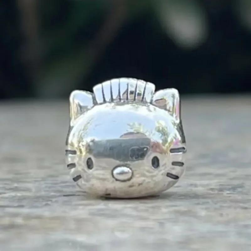 925 Silver,Cartoon Cute Cat,Dog Bead Pendant,Suitable for Original Bracelet DIY Accessories,Exquisite Jewelry