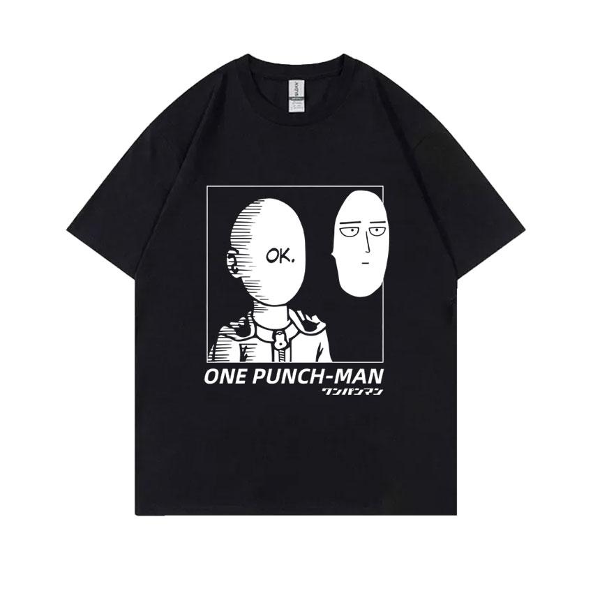 Anime One Punch Unisex Graphic Tshirt Saitama Egg Funny Tshirt Unisex Women Casual Oversized Streetwear Unisex Cartoon Unisexga T Shirts