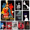 Cabaret Poster Music Movie Metal Sign Decorative Plate Home Restaurant Bar Club Wall Decor Vintage Metal Poster Industrial Decor