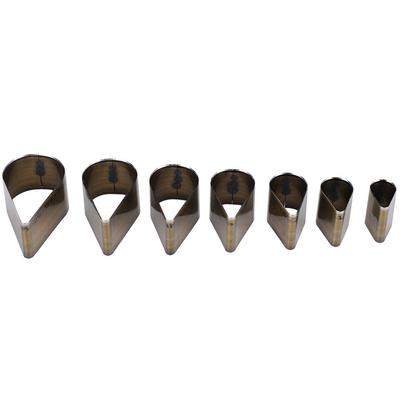 7Pcs Leather Punching Tools Drop Shape DIY Hole Punch Tool HighSpeed Steel Plastic Box
