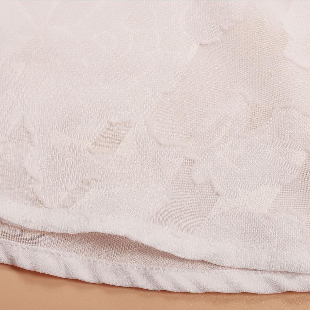 Luxurious Jacquard Sheer Blouse - Stylish Button-down with Elegant Long Sleeves - Perfect for Spring and Fall Closets!