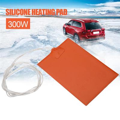 300W 220V Engine Oil Tank Silicone Heater Pad Universal Fuel Tank Water Tank Rubber Heating Mat Warming Accessories 10x15cm