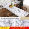 Waterproof Oil-proof Grey Marble Wallpaper Contact Paper Wall Stickers PVC Self Adhesive Bathroom Kitchen Countertop Home Improvement