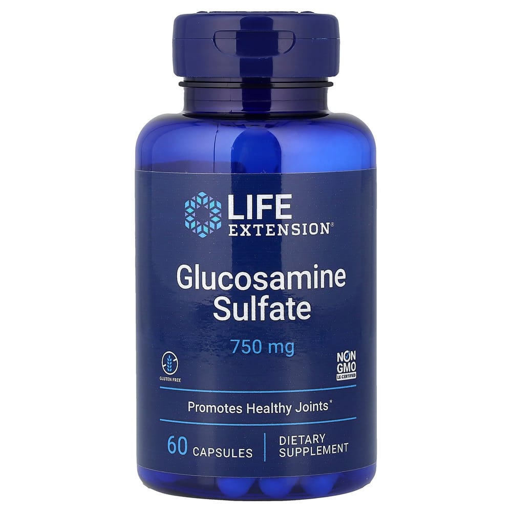 Life Extension Glucosamine Sulfate 750mg, 60 Capsules