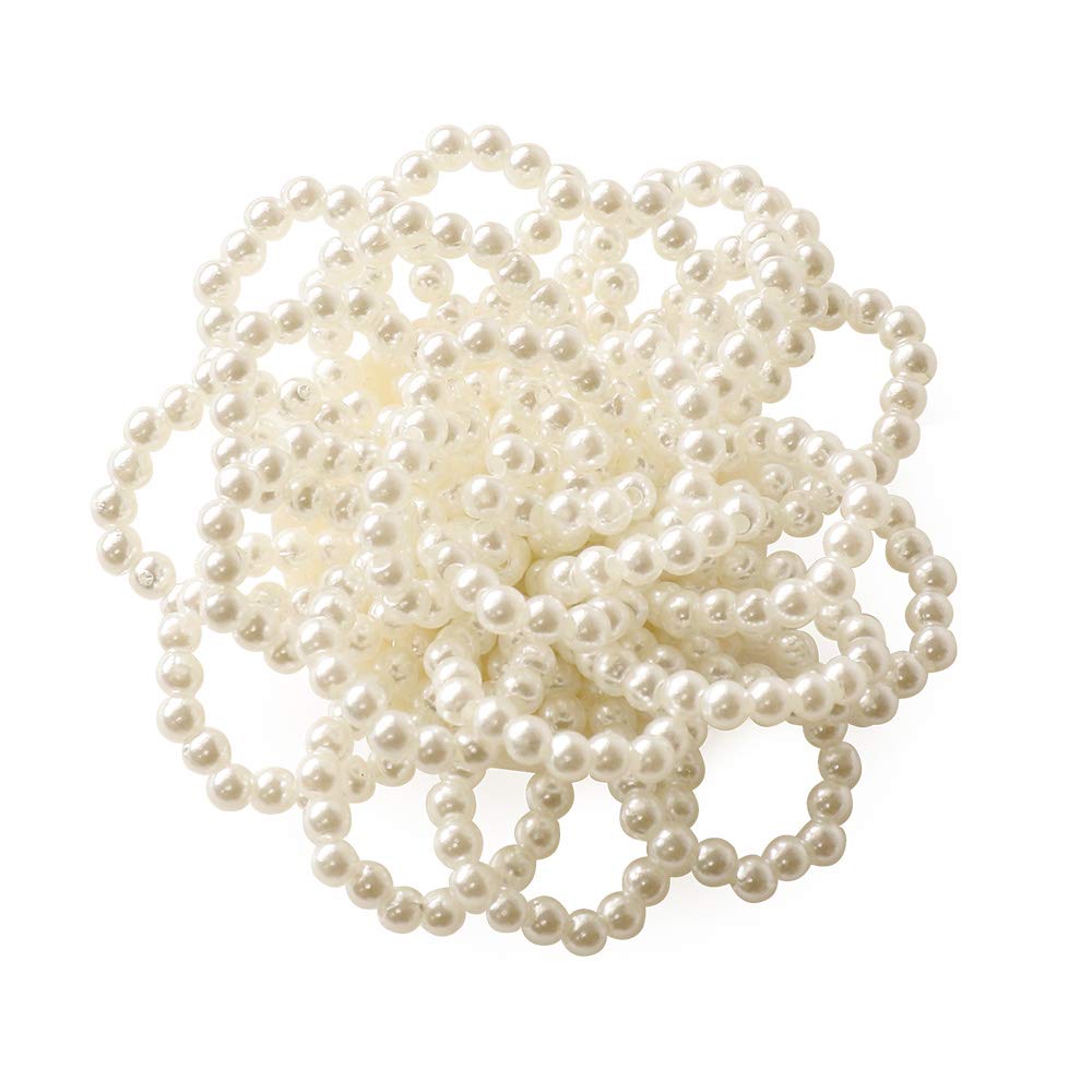 

Corsage Brooch Magnet Pearl Flower Graduation Ceremony Entrance Ceremony [JewelVOX] білий