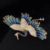 Chinese Ancient Style Crane Brooches For Women Clothing Coat Jewelry Accessories Gift