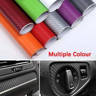 Película Adesiva de Vinil de Fibra de Carbono 3D Impermeável Adesivos para Carro Console Pele para Laptop Auto Motocicleta Exterior Interior Película de Proteção