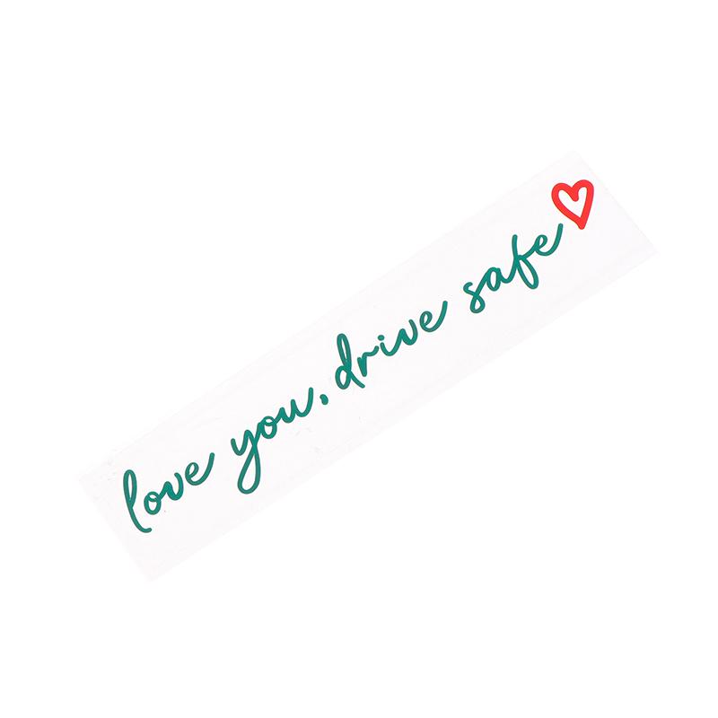Love You Drive Safe Car Mirror Stickers Affectionate Reminder Heartfelt Safety Reminder For Women Drivers Car Interior Sticker