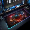 AI art painting Mouse Pad RGB Gaming Mousepad Big LED Pad PC Desk Mat Luminous Mouse Pad Large Keyboard Mats Table Rug With