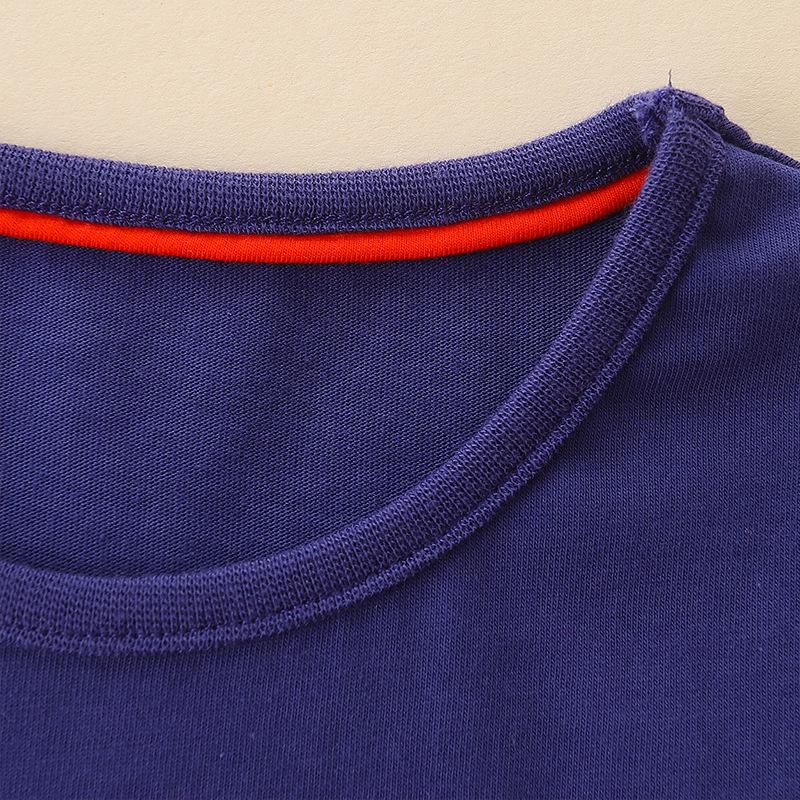 European & American Style Santa Claus Print Long-Sleeve Cotton T-Shirt for Boys - Stylish Baby Top