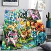 Pokemon Pikachu Print Flannel Blanket, Ultra Soft High Quality All Seasons Warm Throw, Home Decor Cozy Blanket, Perfect Christmas Gift