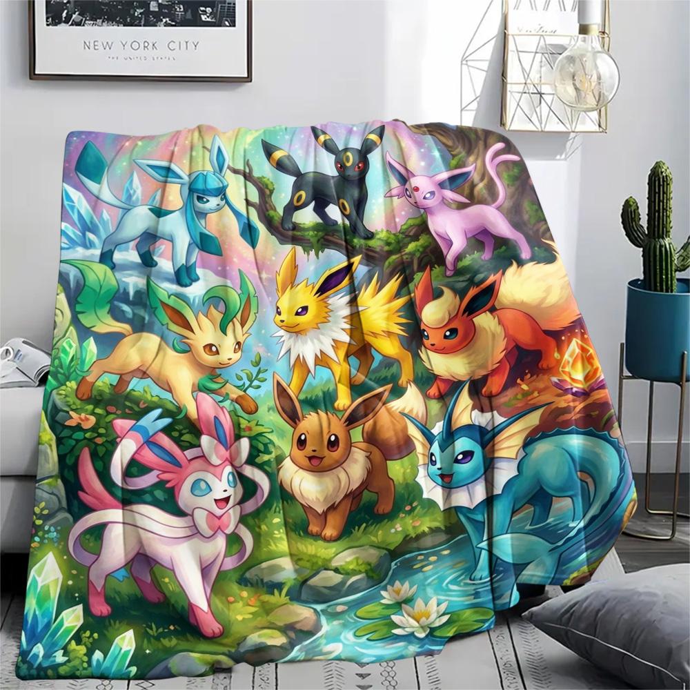 

Pokemon Pikachu Print Flannel Blanket, Ultra Soft High Quality All Seasons Warm Throw, Home Decor Cozy Blanket, Perfect Christmas Gift 80cm x 120cm